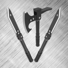 MULTITOOLS KATLANABİLİR KÜREK-BALTA-BIÇAK SET