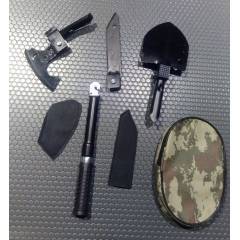 MULTITOOLS KATLANABİLİR KÜREK-BALTA-BIÇAK SET