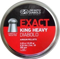 JSB EXACT KING HEAVY 33.95 GR. 6.35 MM PELLET