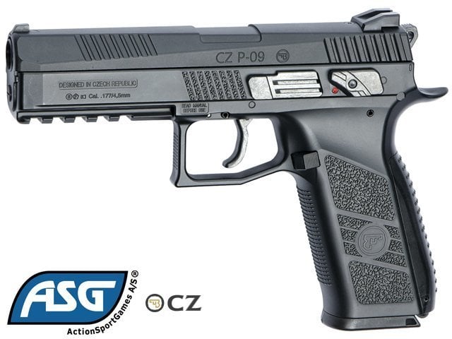 ASG CZ P-09 SİYAH BLOWBACK HAVALI TABANCA